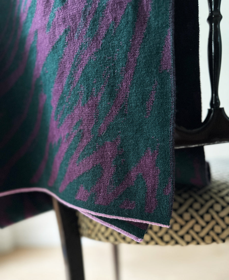 wolvis / scarf CERURA grape (purple / midi)