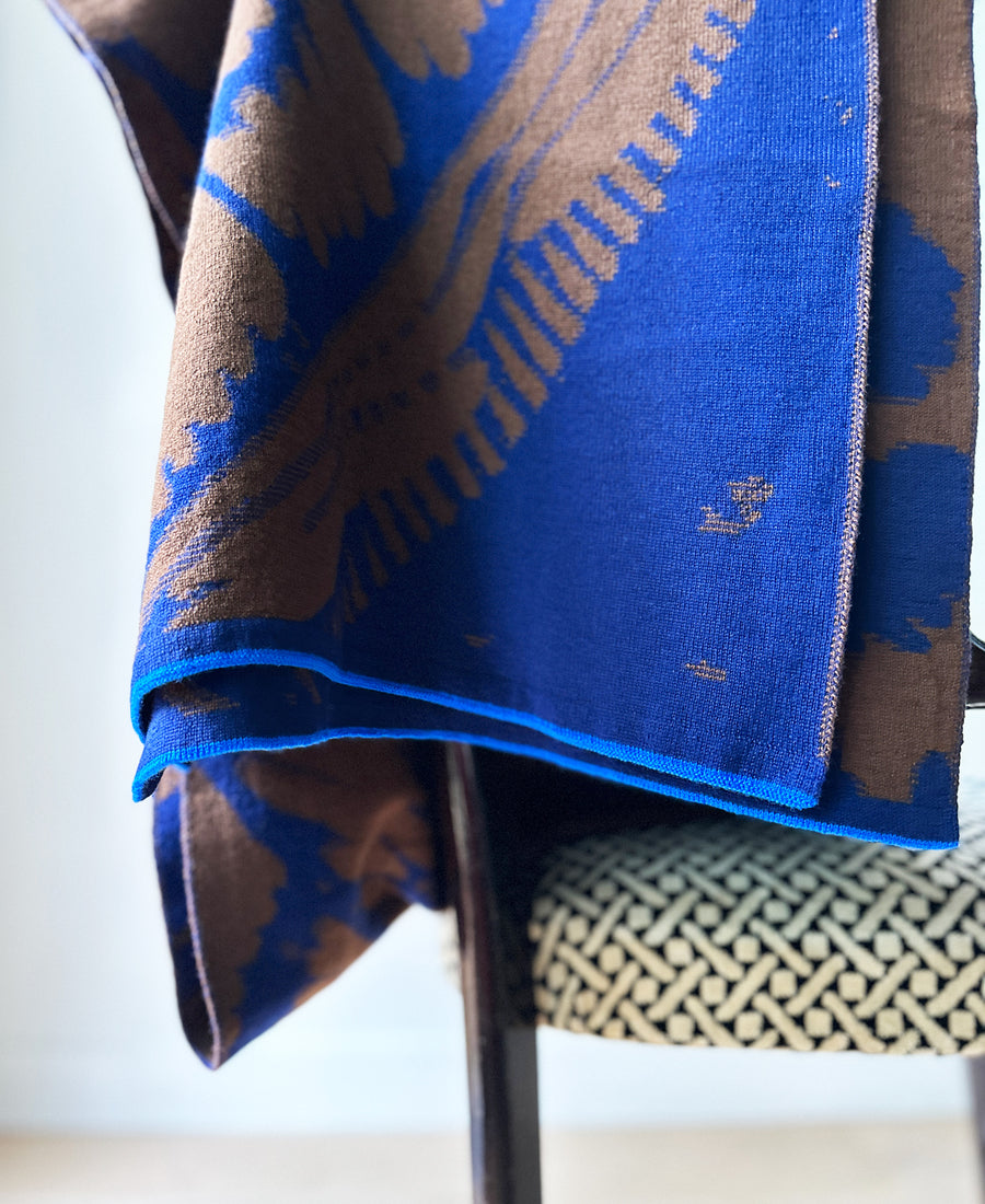 wolvis / scarf FURCULA cacao (brown / maxi)