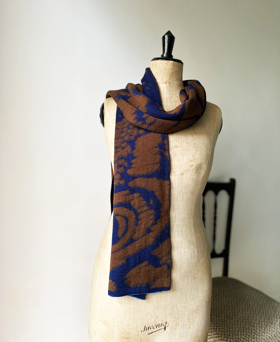 wolvis / scarf FURCULA cacao (brown / midi)