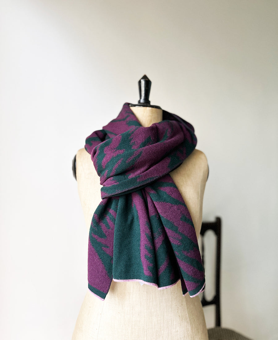wolvis / scarf CERURA grape (purple / maxi)