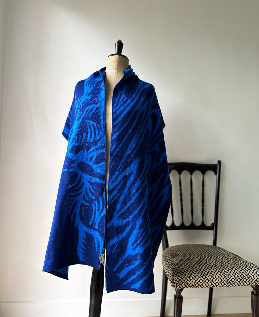 wolvis / scarf CERURA ink (blue / maxi)