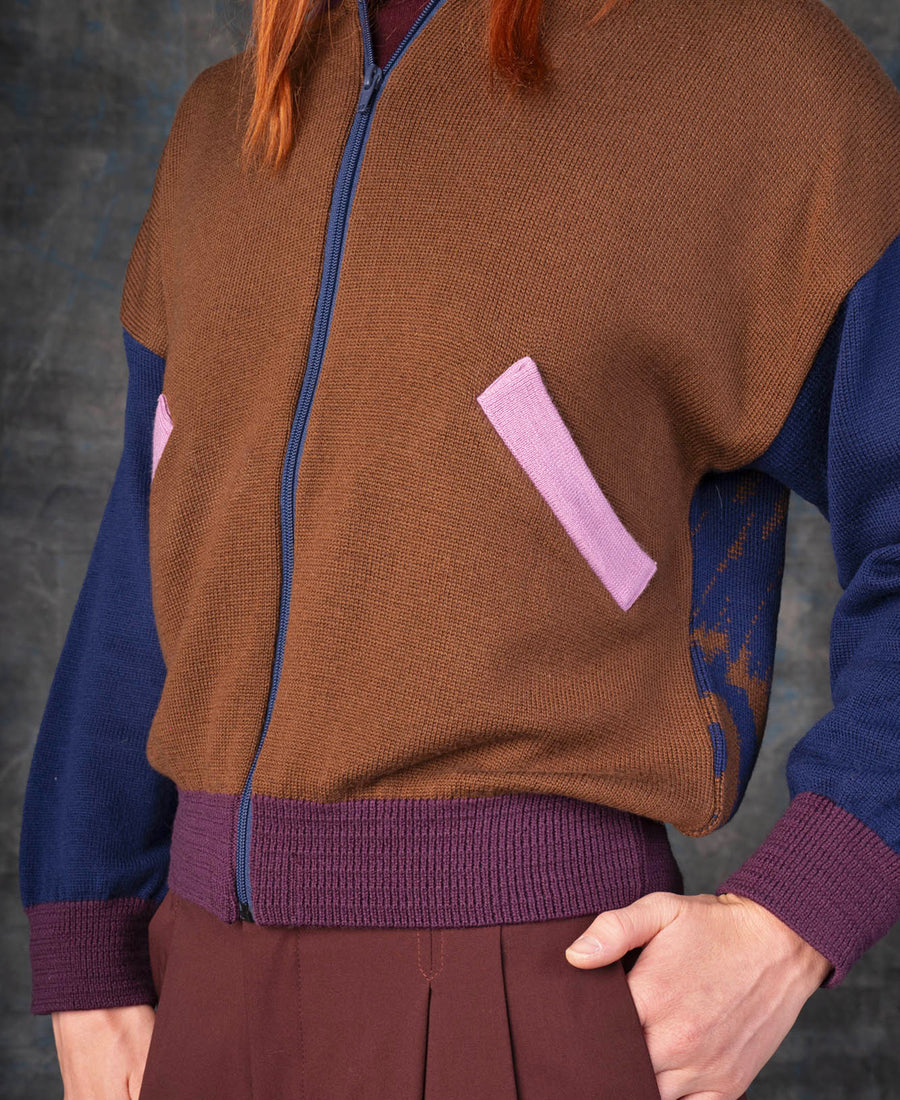 wolvis / jacket NOCTUA cacao (brown)