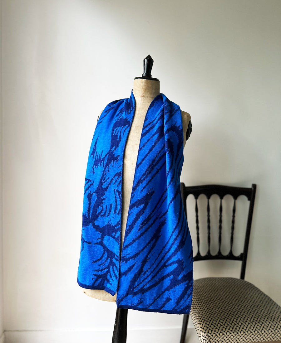 wolvis / scarf CERURA ink (blue / midi)