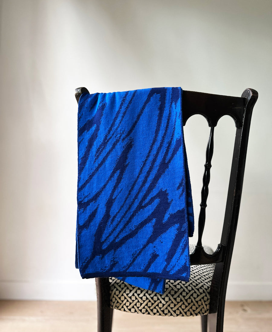 wolvis / scarf CERURA ink (blue / midi)