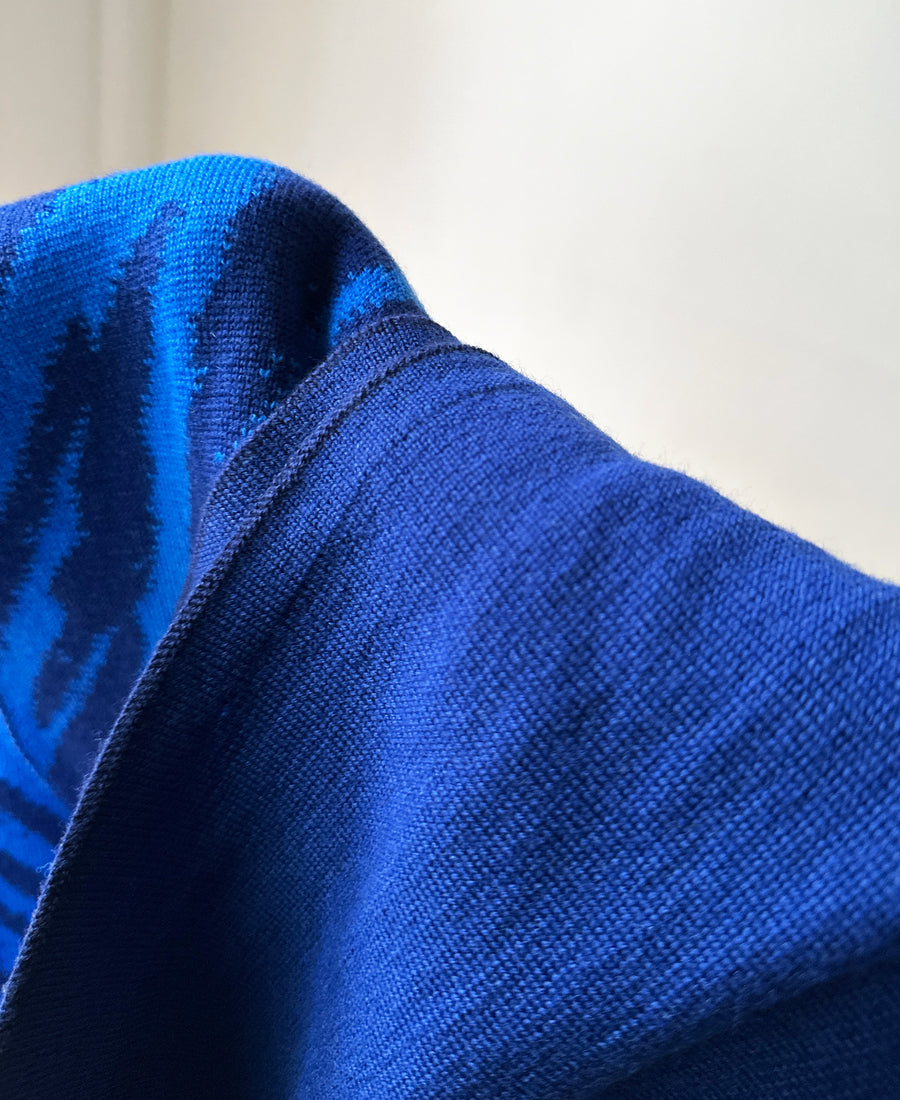 wolvis / scarf CERURA ink (blue / midi)