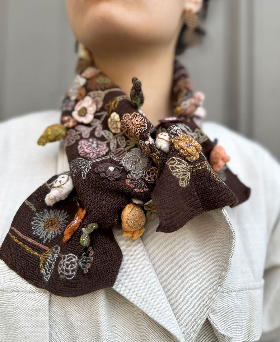 Sophie Digard / wool scarf (E5081/S/MR)