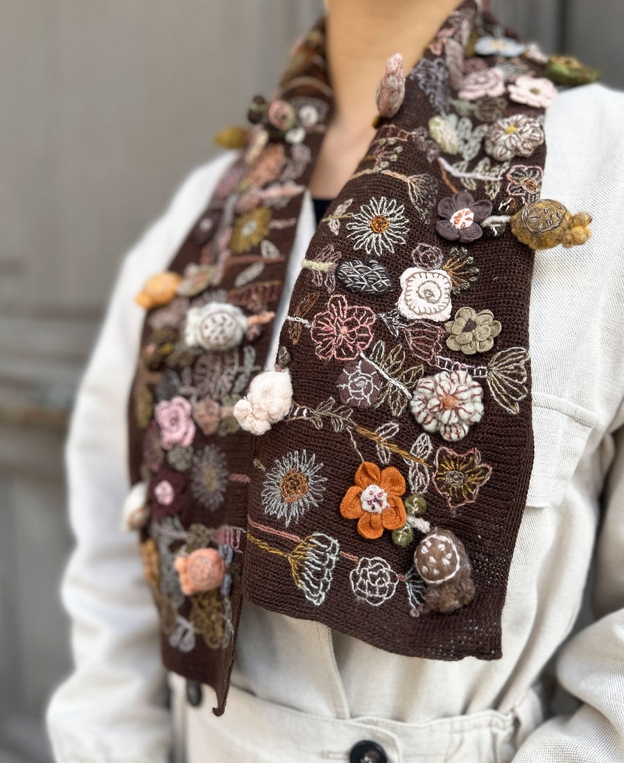Sophie Digard / wool scarf (E5081/S/MR)
