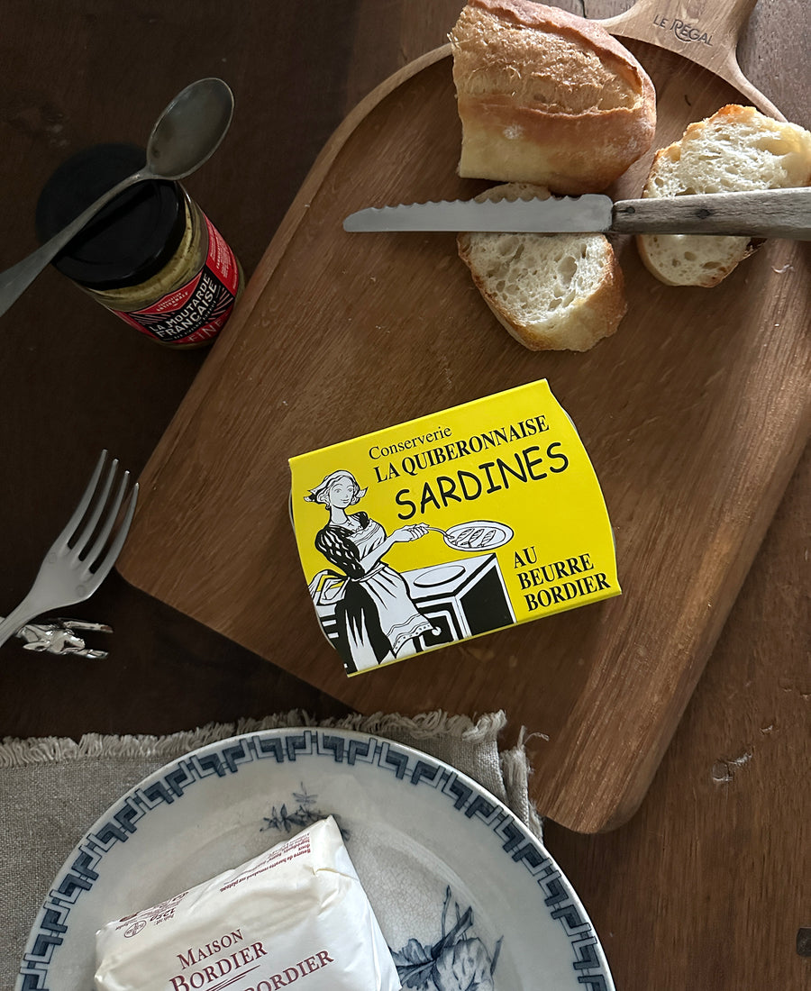 LA QUIBERONNAISE / Sardines au beurre Bordier Nature Demi-Sel