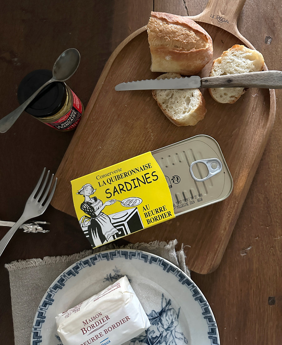 LA QUIBERONNAISE / Sardines au beurre Bordier Nature Demi-Sel