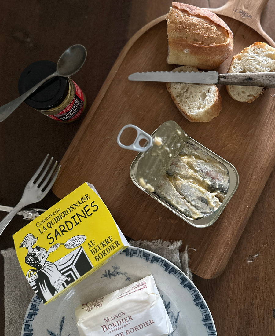 LA QUIBERONNAISE / Sardines au beurre Bordier Nature Demi-Sel