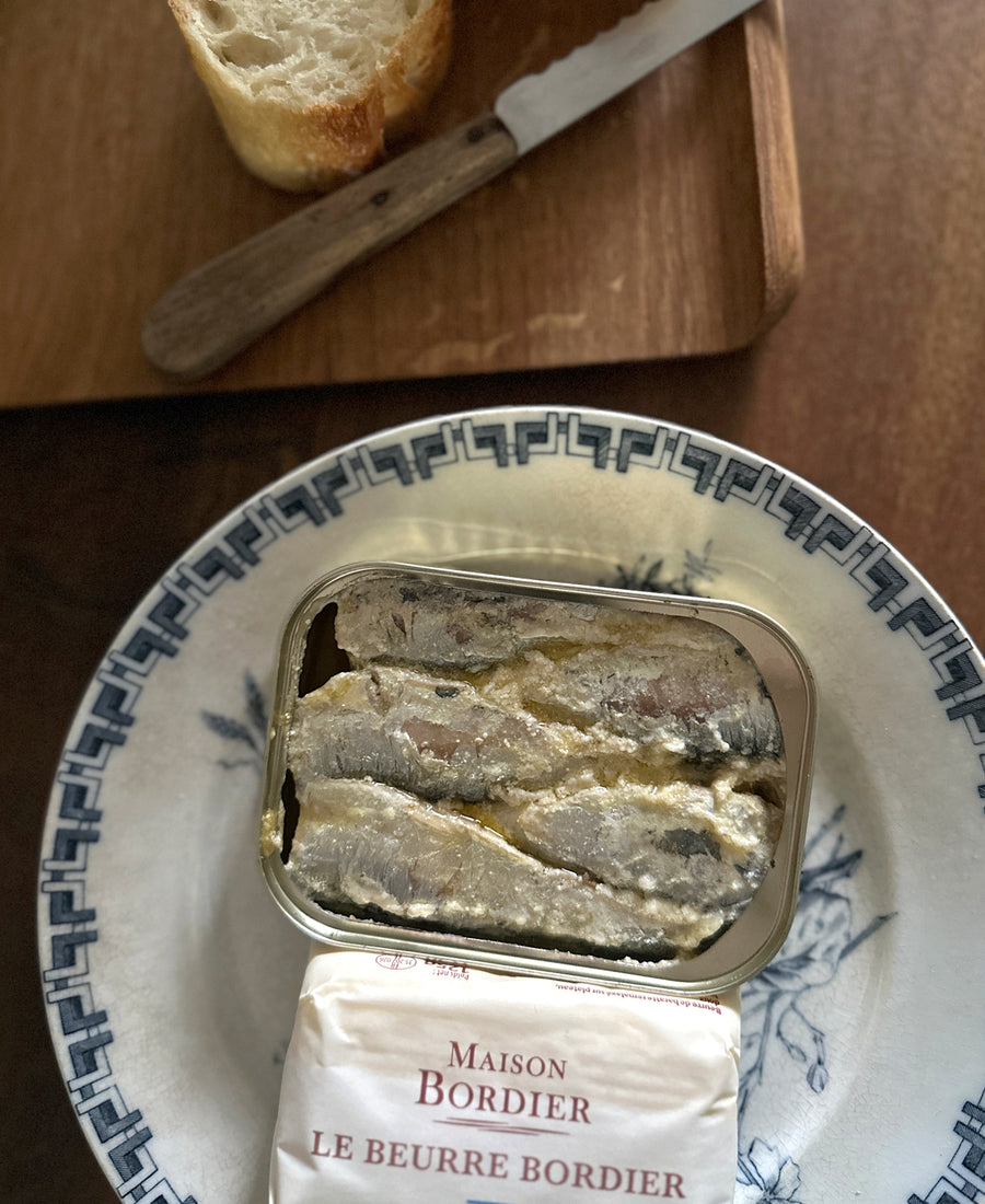 LA QUIBERONNAISE / Sardines au beurre Bordier Nature Demi-Sel