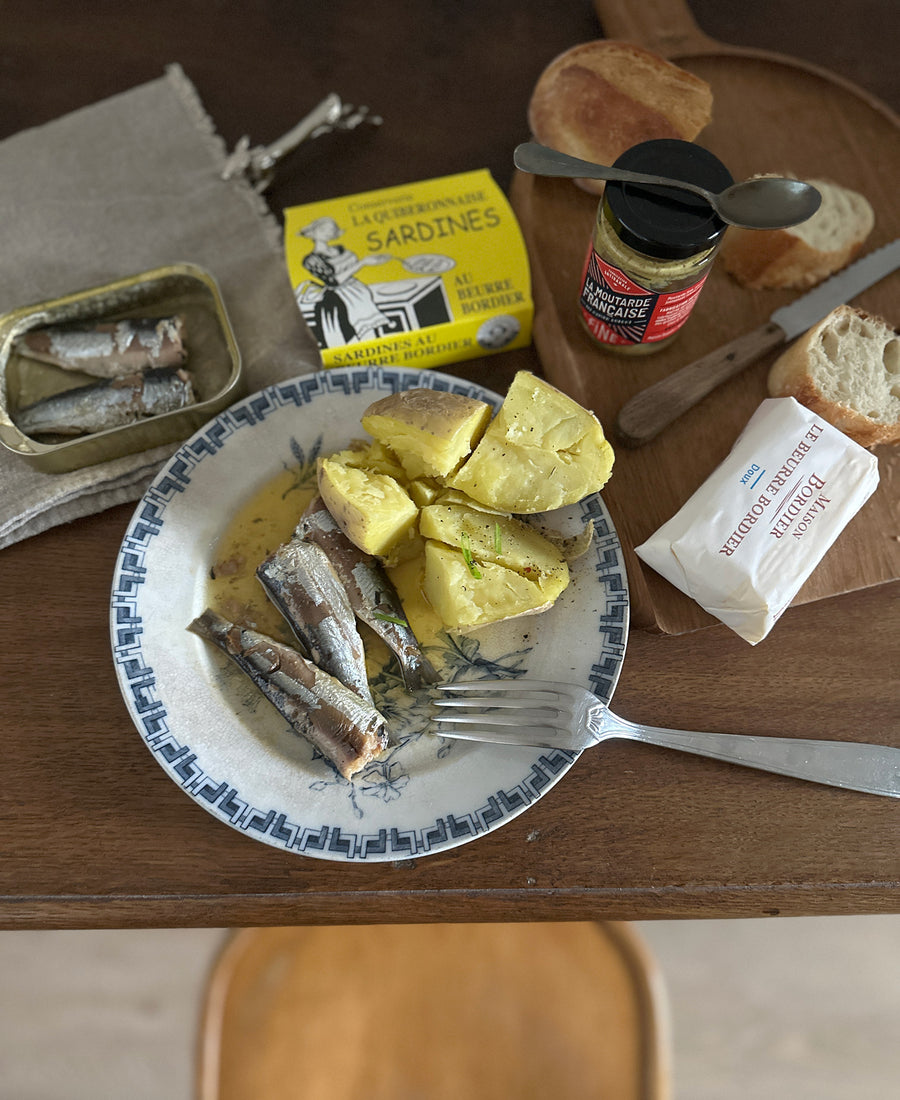 LA QUIBERONNAISE / Sardines au beurre Bordier Nature Demi-Sel