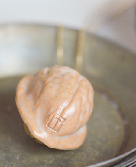 【60%off】TADAM! / ceramic necklace (walnut)