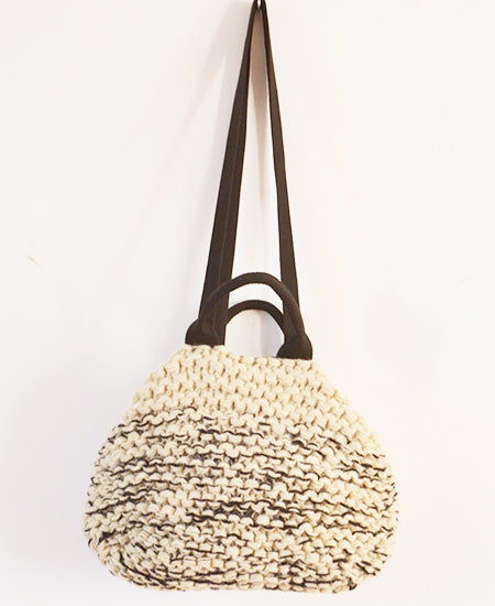 【50%OFF】MUUN / Mini IVAR knit mix bag (mix ecru)