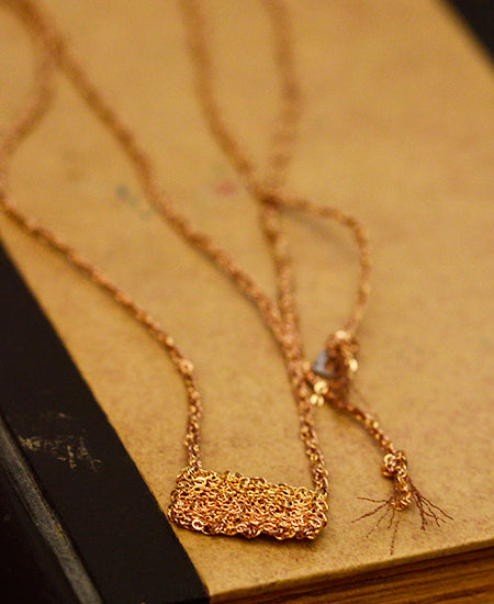 delphine lamarque jewelry / tiny necklece (TINYNP/pinkish-gold)