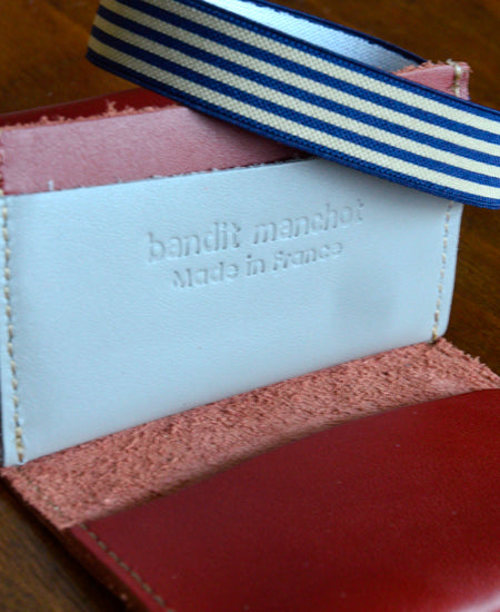 Bandit Manchot / leather multi card holder (reddish brown)