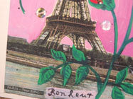 Nathalie Lete Postcard ( Tour Eiffel Bonheur )