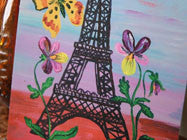 Nathalie Lete Postcard ( Tour Eiffel Pensees )