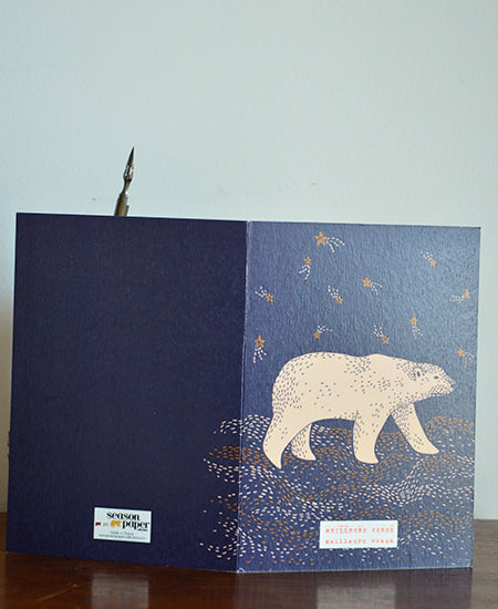 season paper / carte (polar bear)