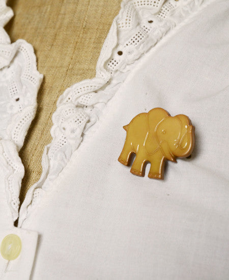 Culotte / vintage broche (elephant)