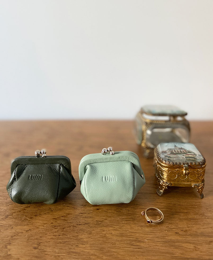 LUMI / aurora jewellery purse (mint)