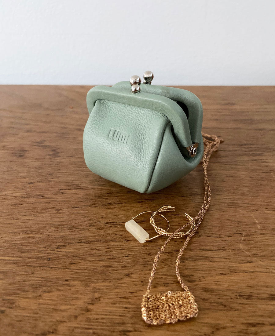 LUMI / aurora jewellery purse (mint)