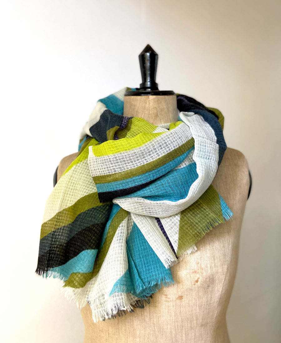 【20%off】Mapoesie / foulard New Wave (Kaki)