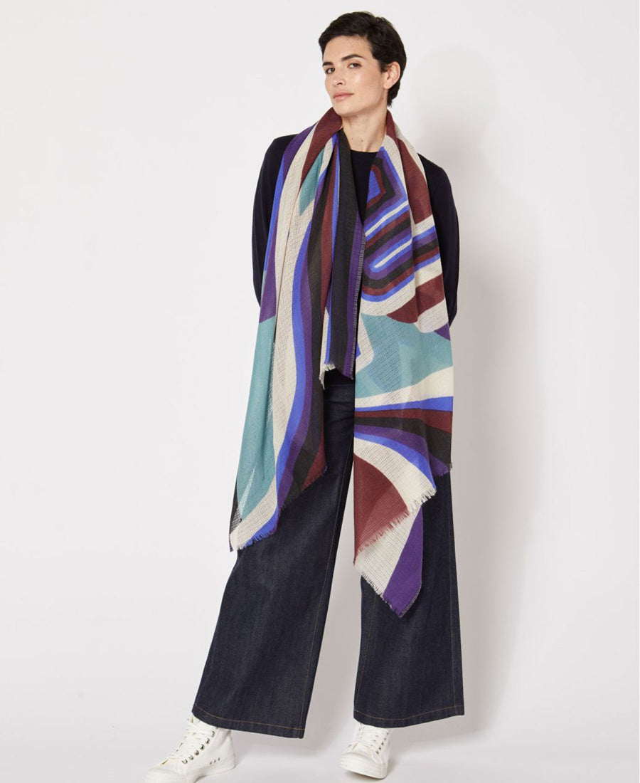 【20%】Mapoesie / foulard New Wave (Ultra Violet)