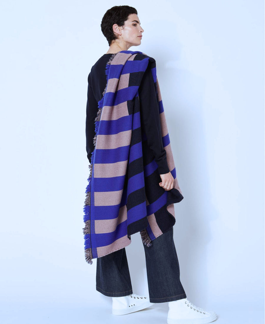 【20%off】Mapoesie / foulard Impulsion (Blue Violet)