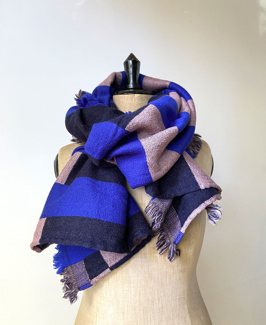 【20%off】Mapoesie / foulard Impulsion (Blue Violet)