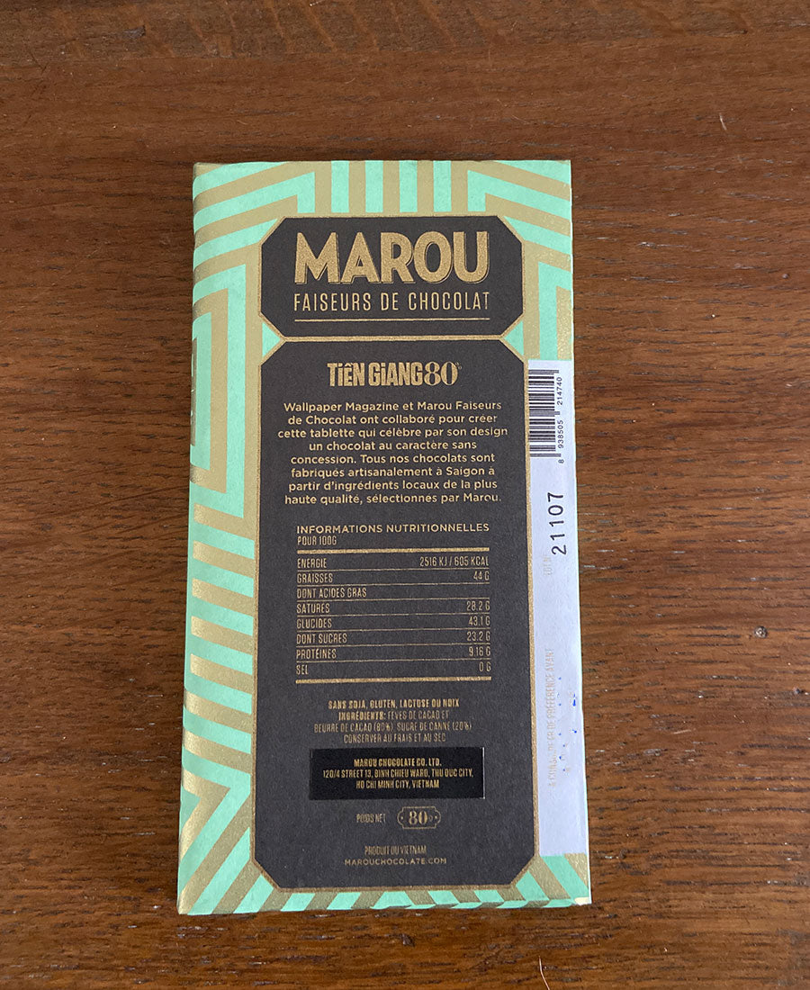 Chocolat MAROU / Tien Giang 80% Wallpaper Special Edition  80g