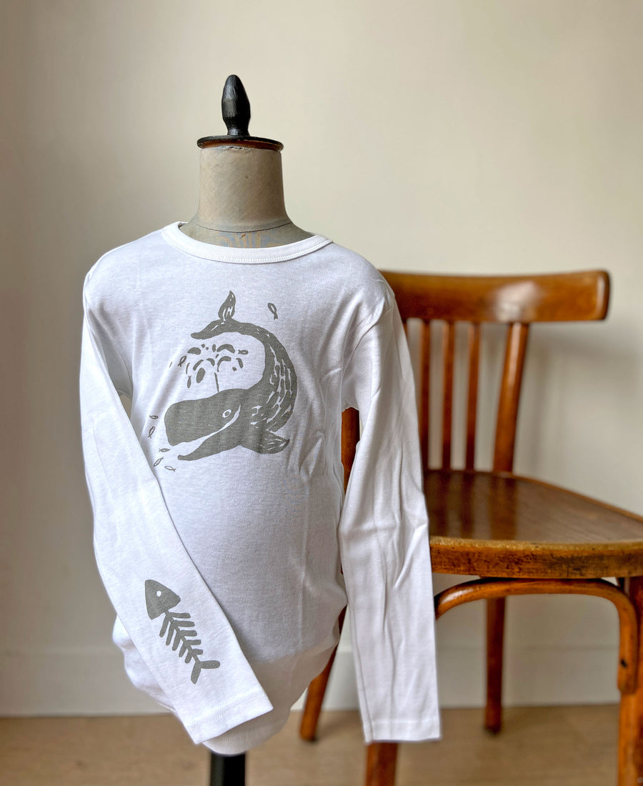 maisongeorgette T-shirts / baleine (blanc)