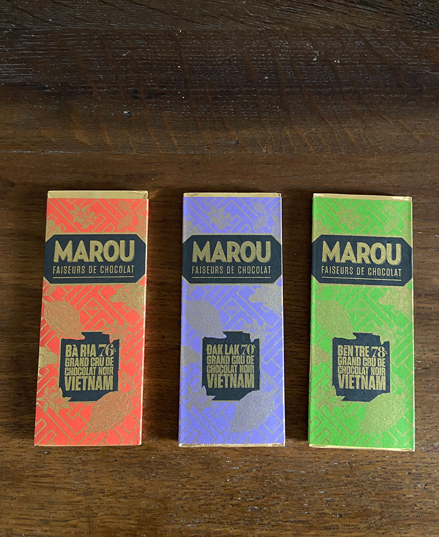 Chocolat MAROU / chocolat ( Set of 3 x 24g )