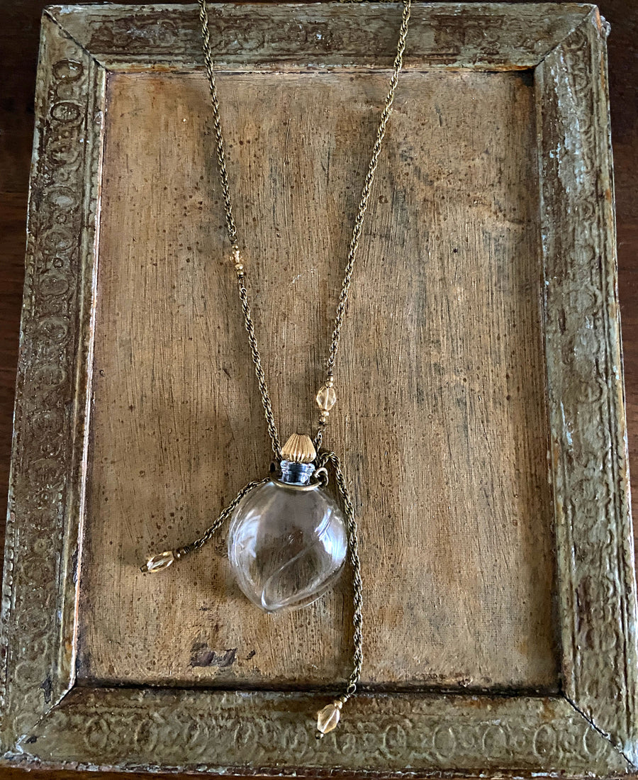 TABITO Jewelry / Vintage perfume flask, drop (fl08.22aw)