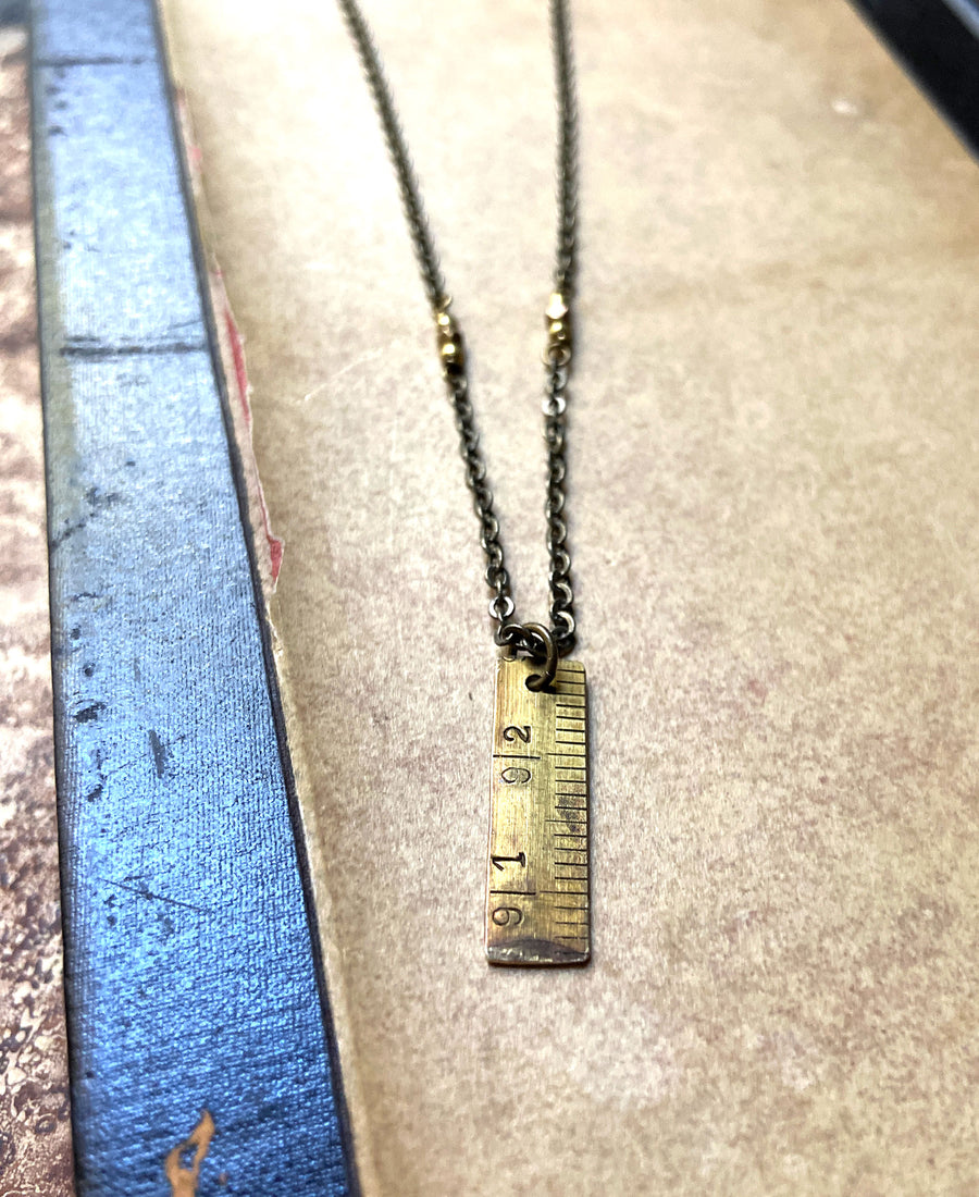 TABITO Jewelry / Vintage ruler necklace (Br.LN22aw)