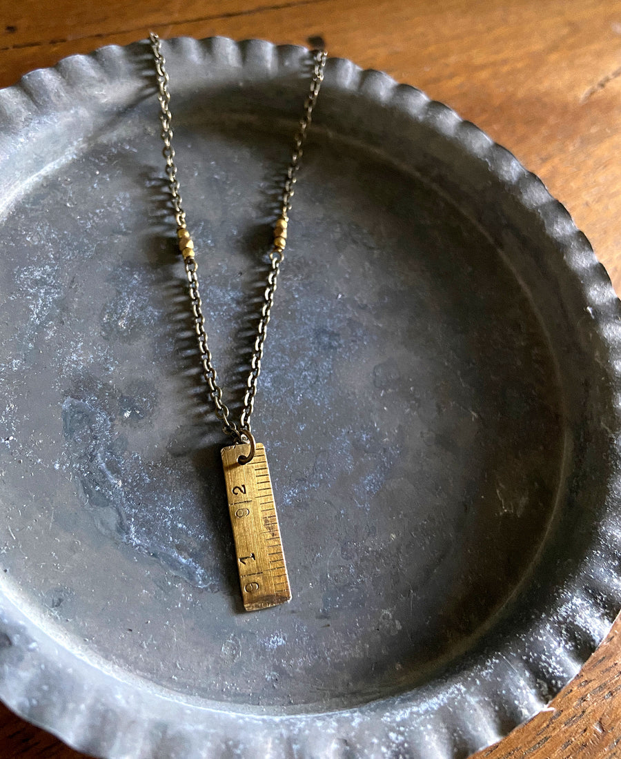 TABITO Jewelry / Vintage ruler necklace (Br.LN22aw)